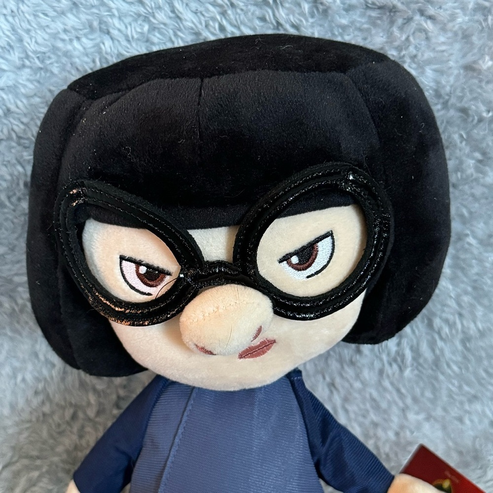 Disney Store Edna Mode Plush Doll The Incredibles Pixar Stuffed Animal Toy - Picture 2 of 8